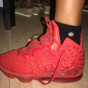 Detta är Nike Lebron 17  - De är ganska använda men är fortfarande bra att spela i. Original pris ligger på 2000+