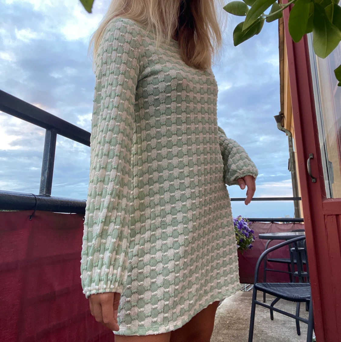 En såså fin stickad klänning