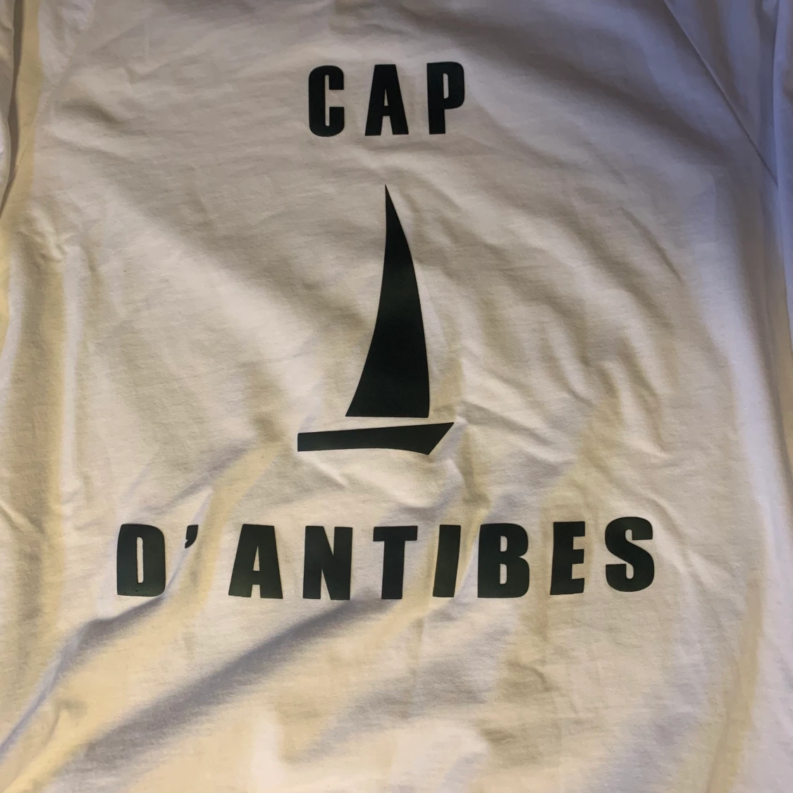 Vit långärmad t-shirt - 90