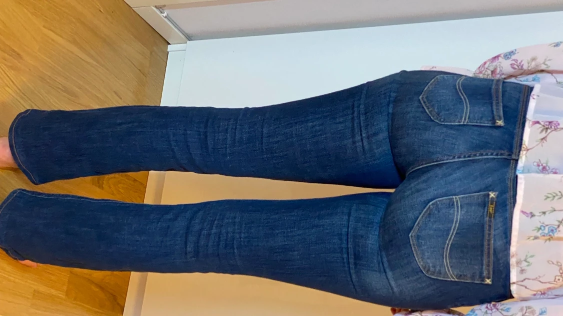 Utsvänga blåa jeans från Lee - 90