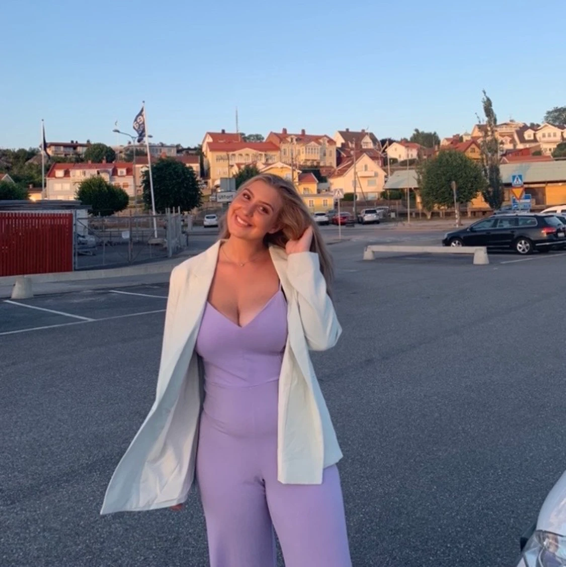 Byxdress, jumpsuit, Lila, M