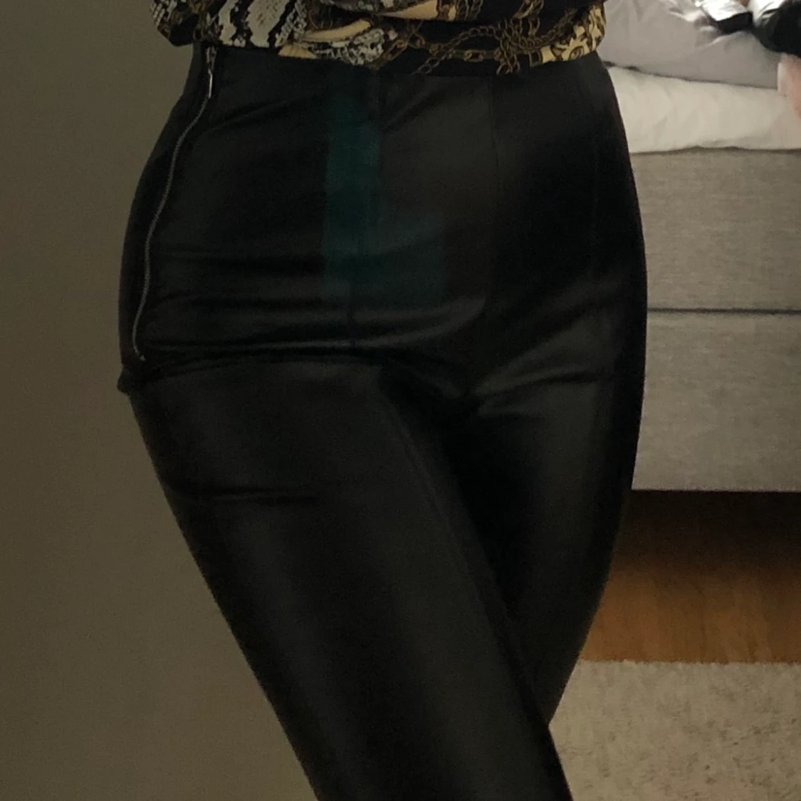 Straight skinn byxor - 91