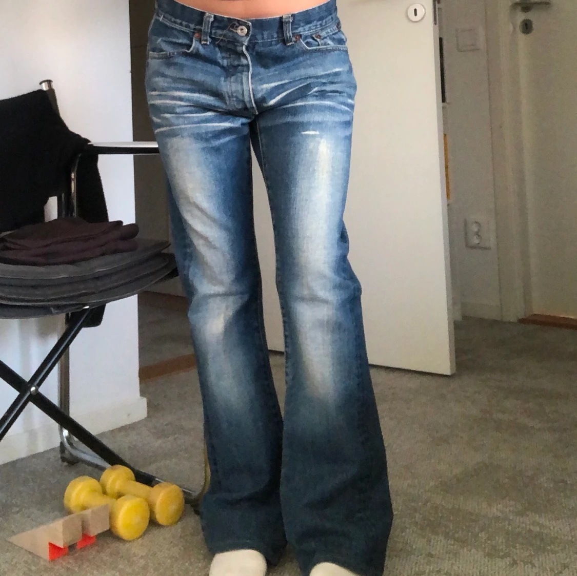 Bootcut lågmidjade jeans
