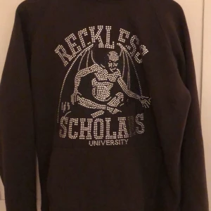 Reckless scholars hoodie - Storlek M. Använd ett fåtal gånger. En liten fläck (har inte provat tagit bort den) 