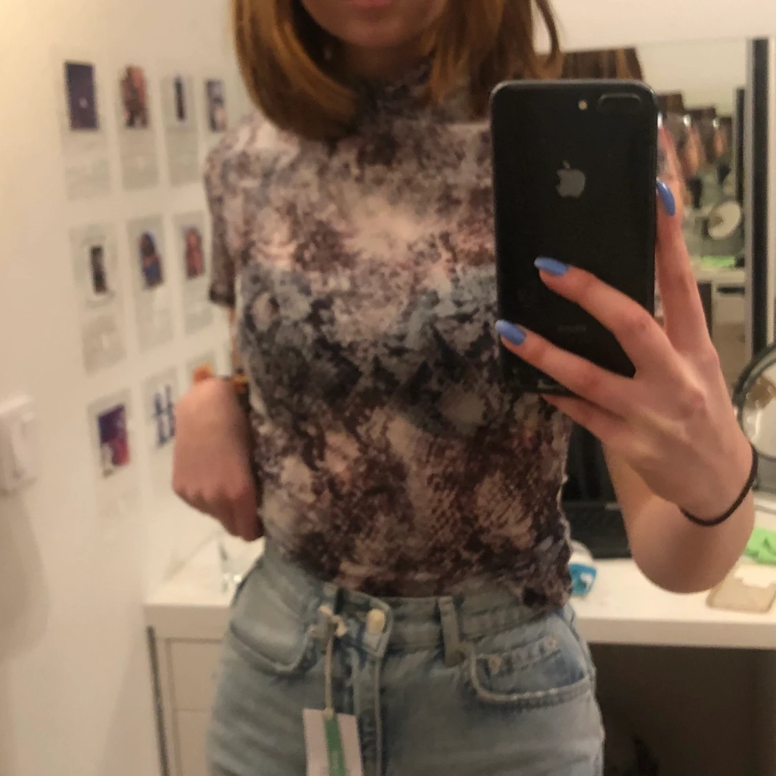 Snygg Snakeskintröja  - 90