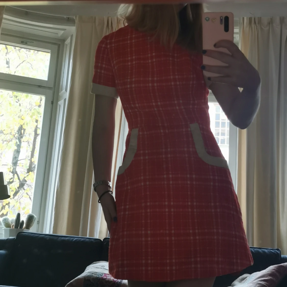 Vintage klänning med fickor - 91