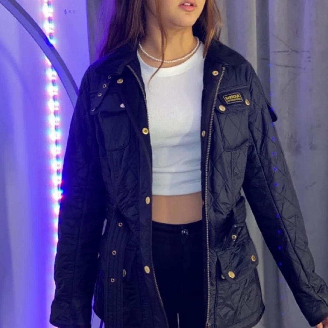 Babour jacka storlek 36