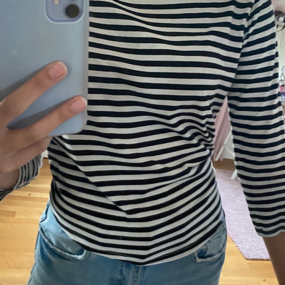 Mango randig tröja strl xs/s