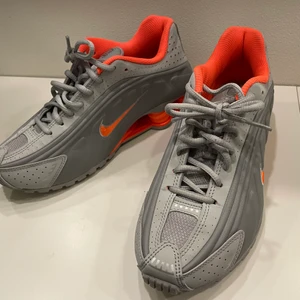 Nike orange/grey shoes - Worn once, very bright orange color. 