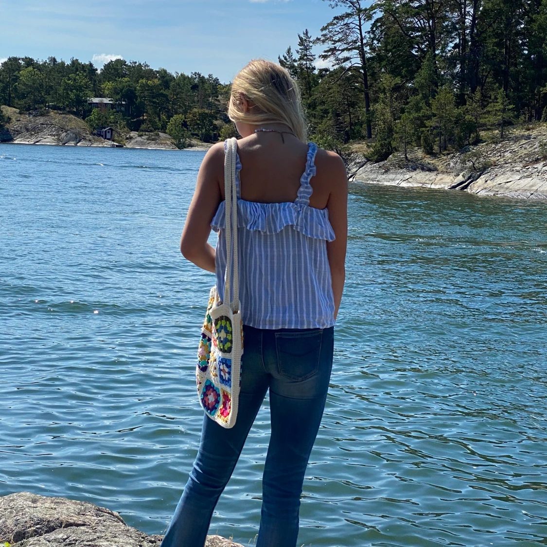 blå sommartopp  - 91