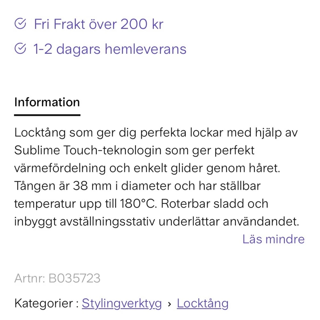 Locktång från Babyliss  - 91