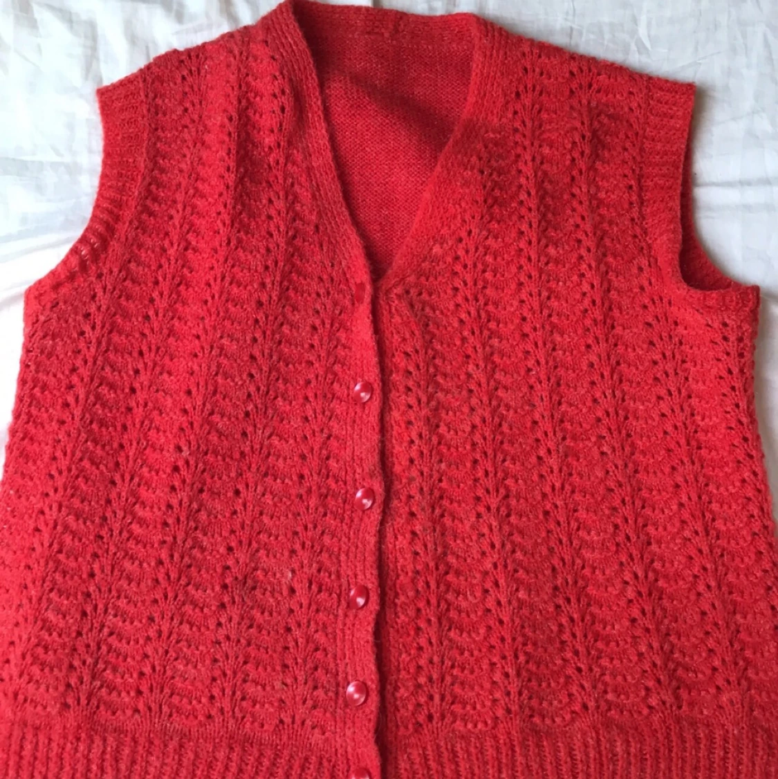 Stickad väst - 90
