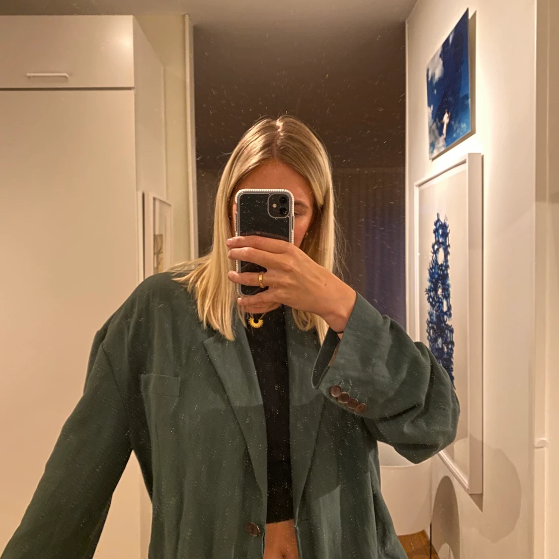 Acne kavaj i mörk grön  - 90