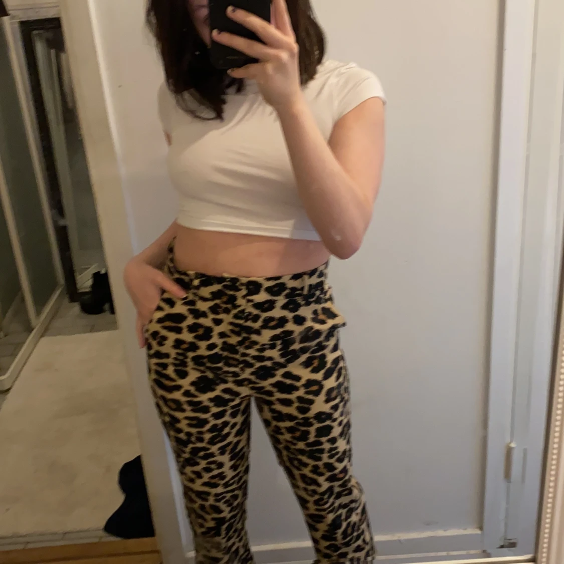 Leopard kostym byxor - 90