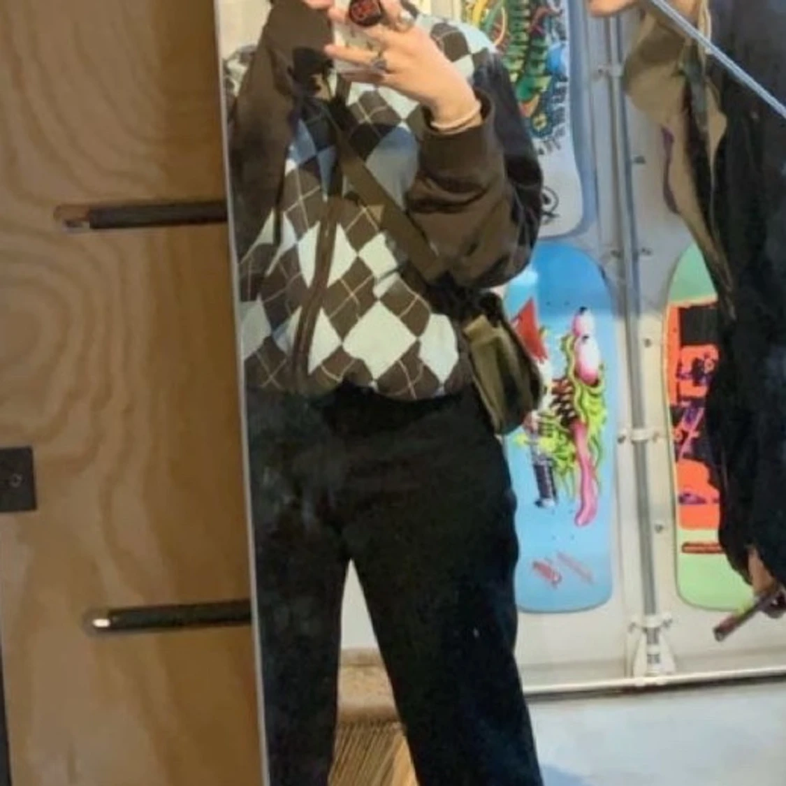 Skitsnygg kodta med schackmönster - 90