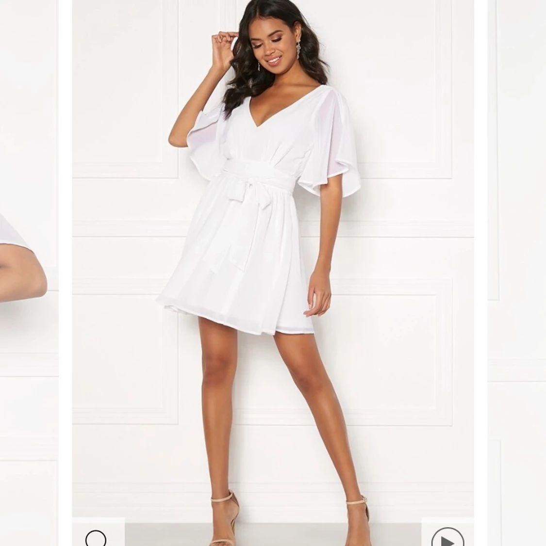 Vit klänning/ studentklänning  - 90