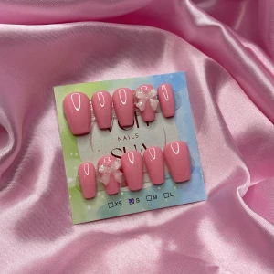 PinkN’Bows (S); Short Ballerina;Curved - S: 15 mm, 11,5 mm, 12 mm, 11 mm, 9 mm 