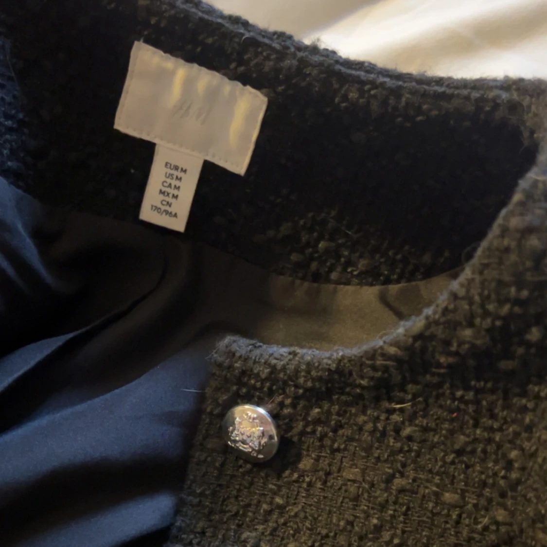 Svart cardigan jacka från H&M, M - 3