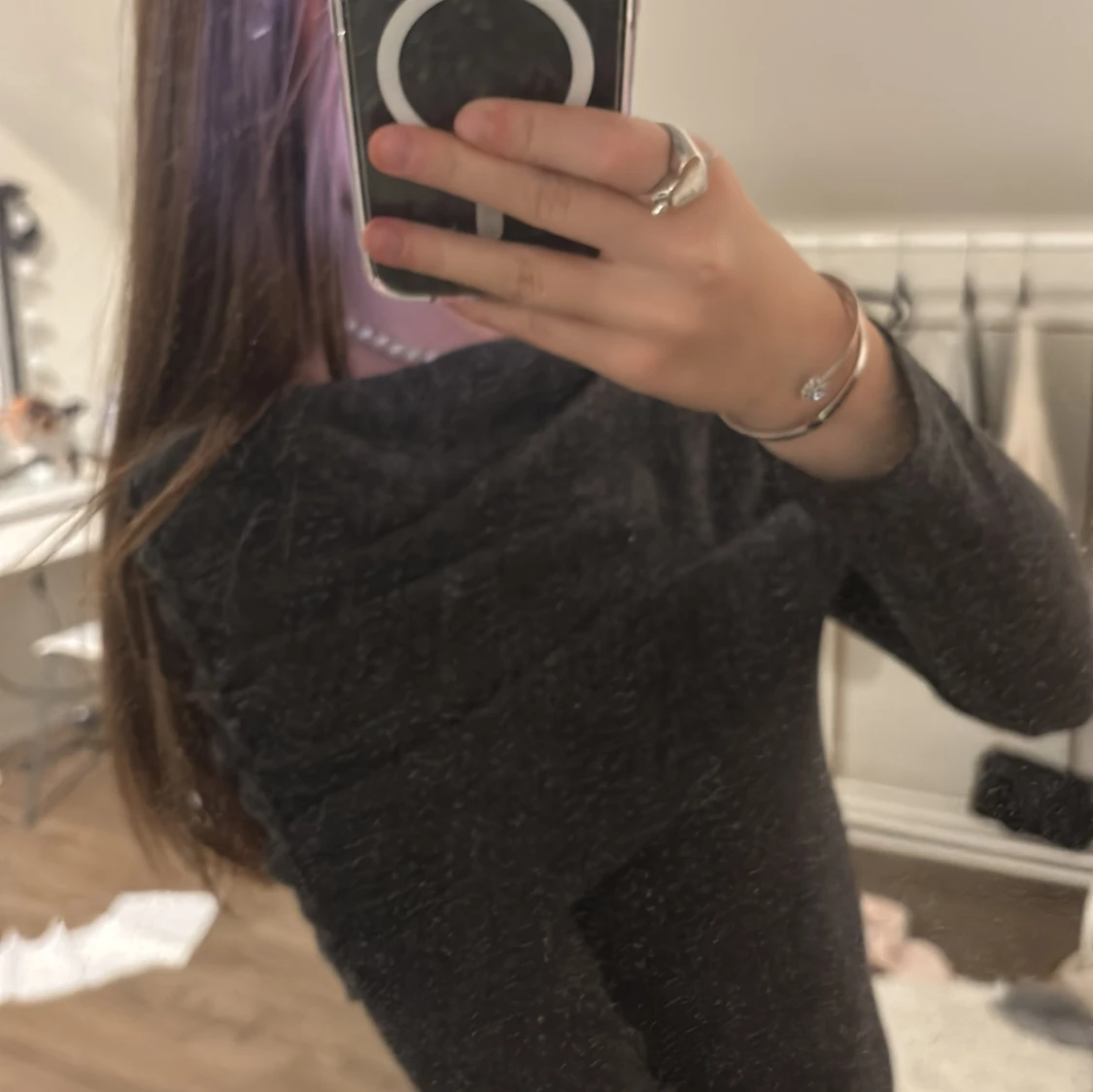 Mörkgrå tröja H&M S - 1