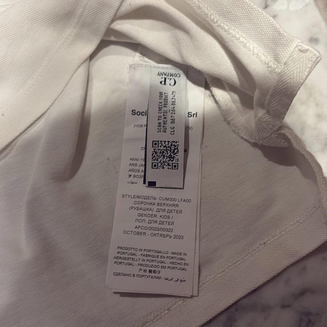 Vit piké från C.P. Company - 2