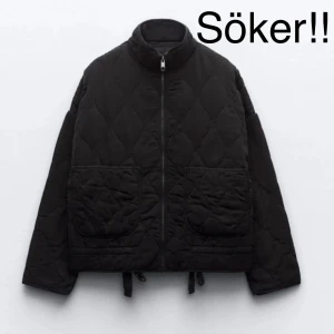 Svart quiltad jacka - SÖKER!! Denna jacka i xs eller s💗💗