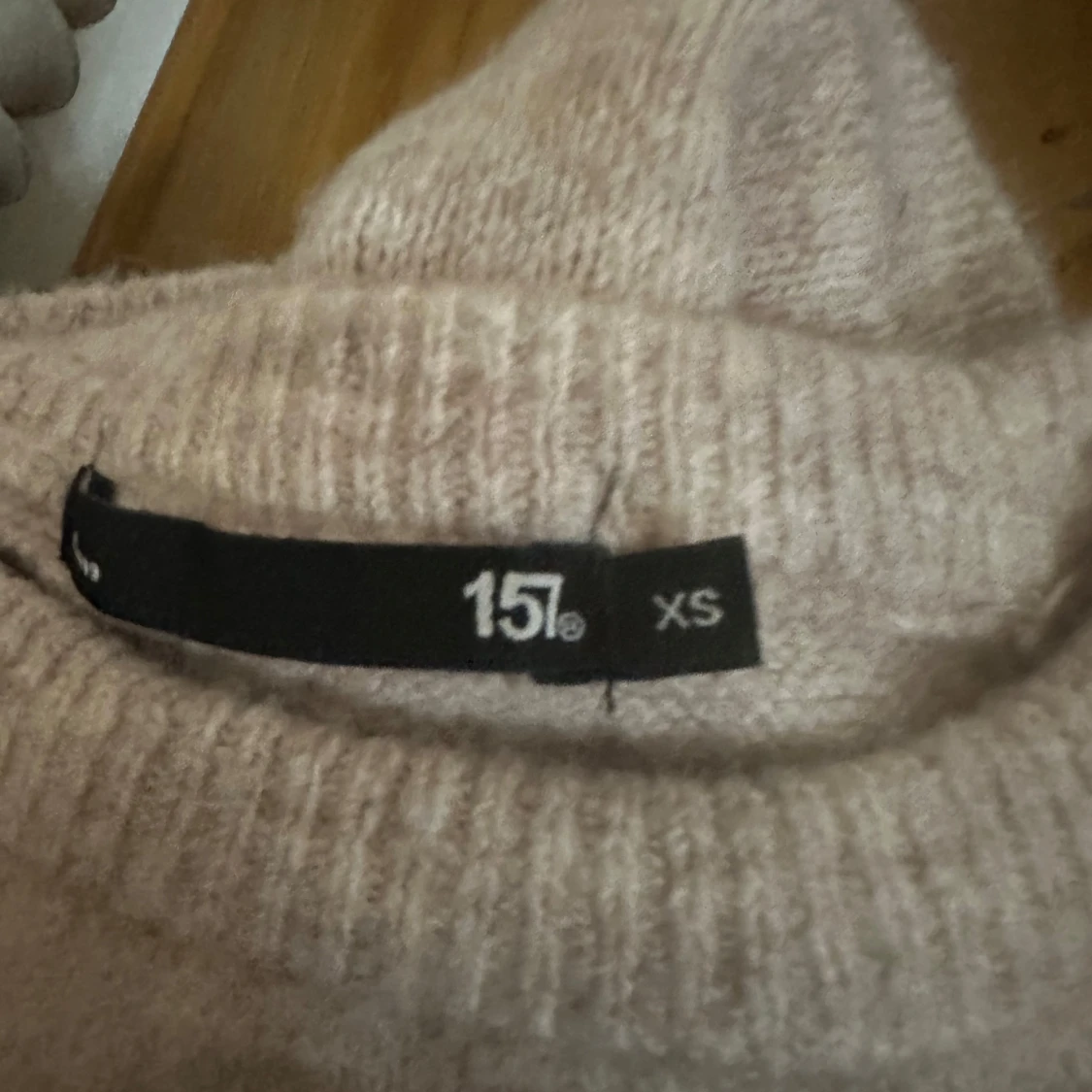 Beige stickad tröja från 157 - 1