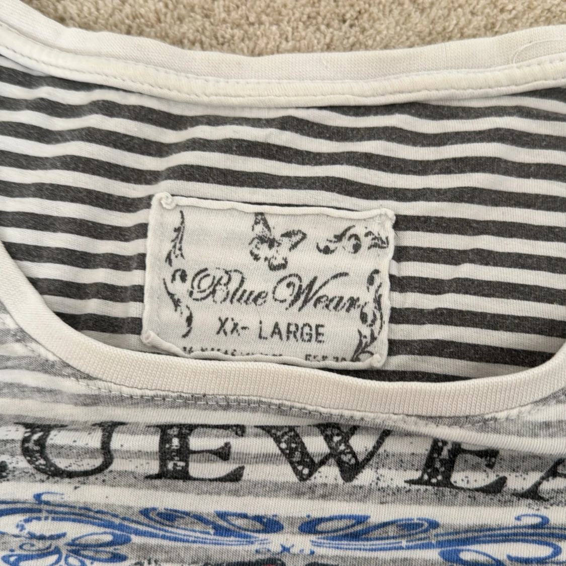 Randig t-shirt från Blue Wear XXL - 2