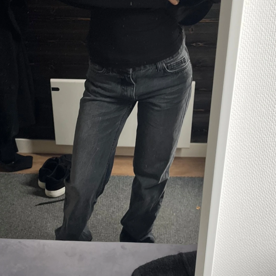 Lågmidjade raka jeans från zara - 4