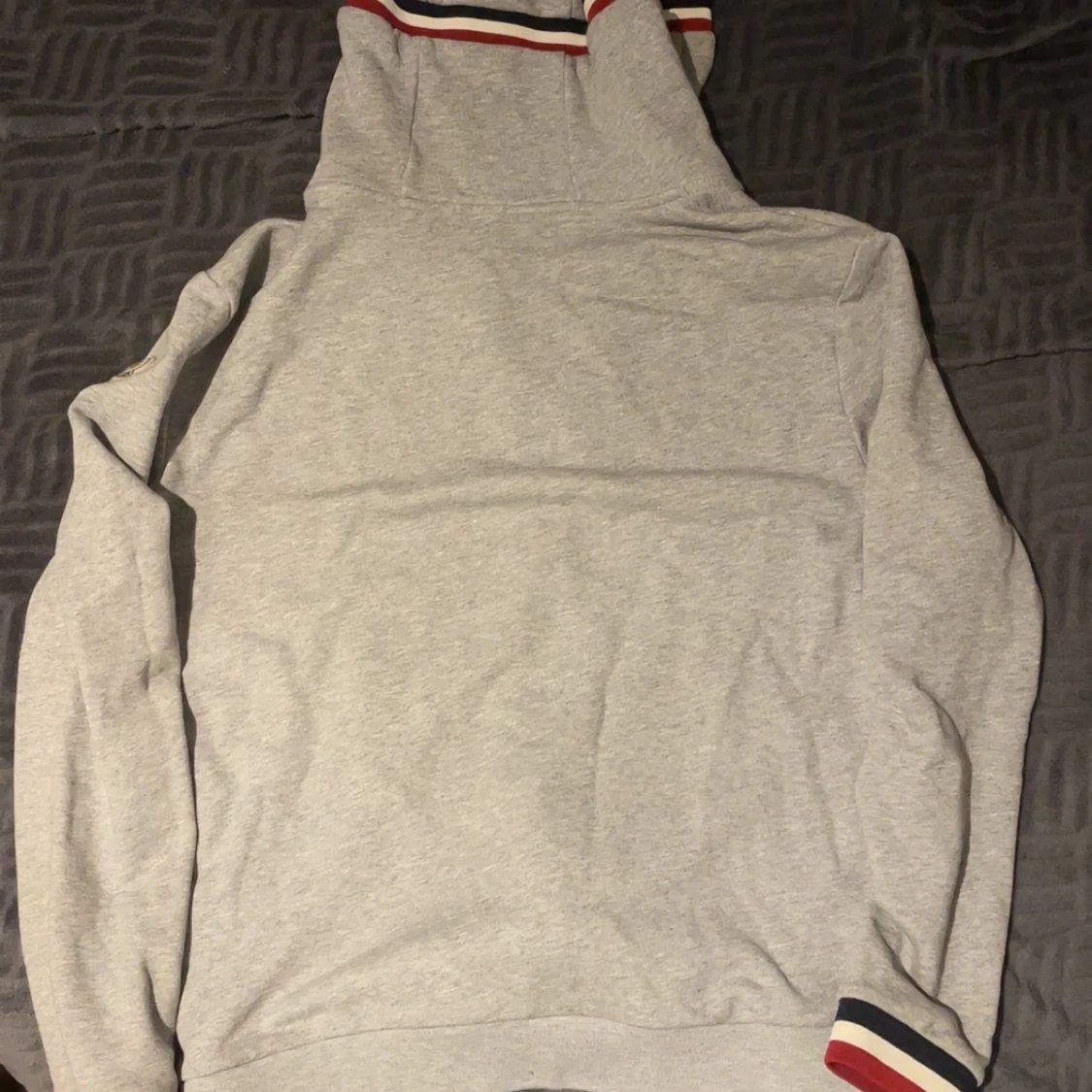 Grå Moncler hoodie med dragkedja - 4