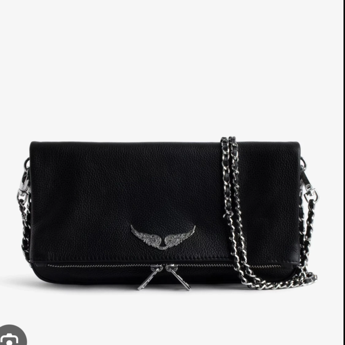 Svart Zadig & Voltaire axelväska i skinn