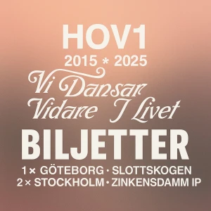 Hov1 biljetter - Tjena! Säljer mina biljetter inför Hov1s sista konserter, har en till deras spelning i Göteborg och 2 stycken till deras allra sista i Stockholm den 29e augusti. 950/biljett, pris kan diskuteras och kan fås billigare vid köp av fler. Skriv i DM vid intresse!