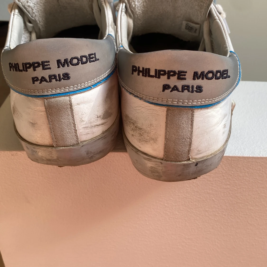 Philippe Model vita/grå sneakers - 1