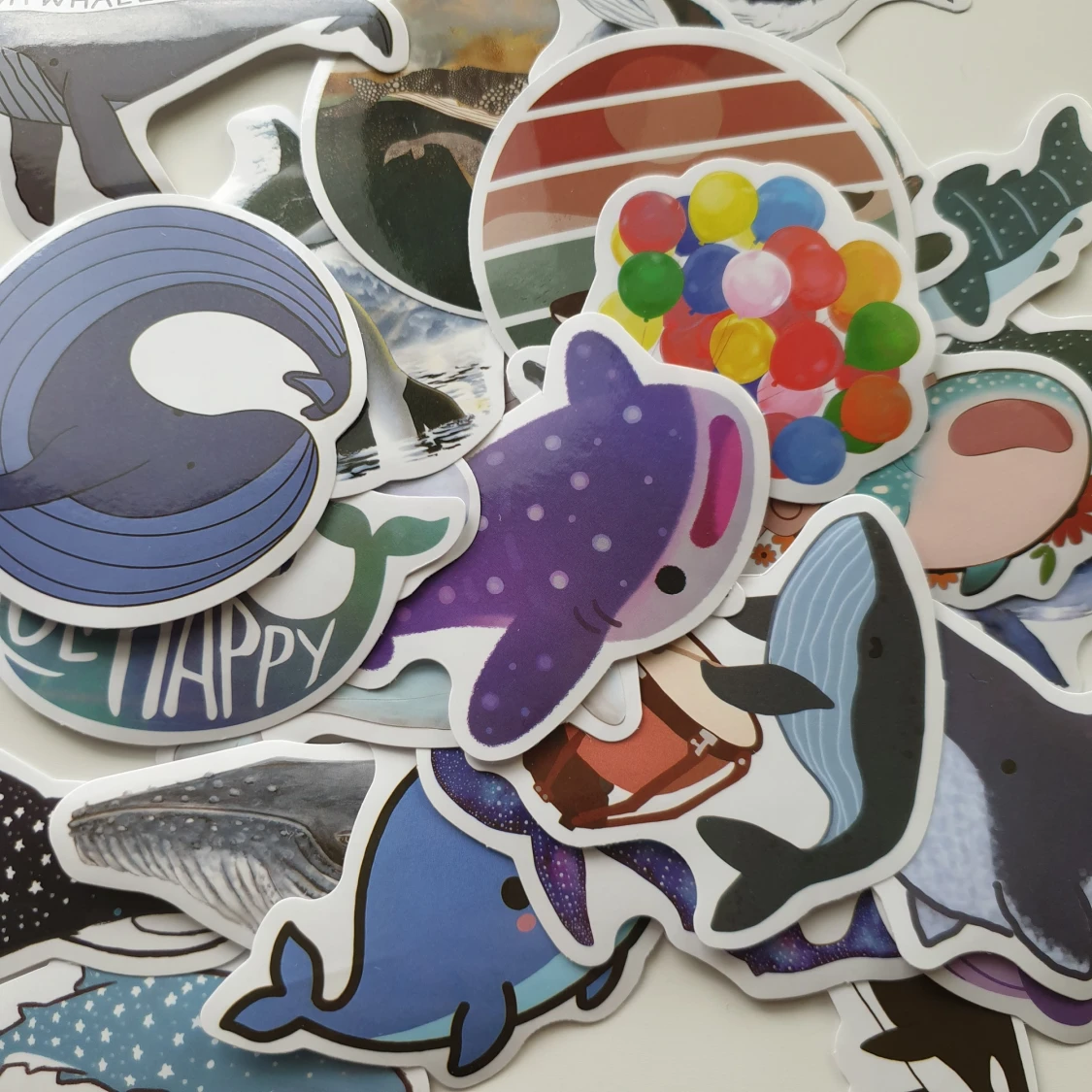 30st Whale Stickers 