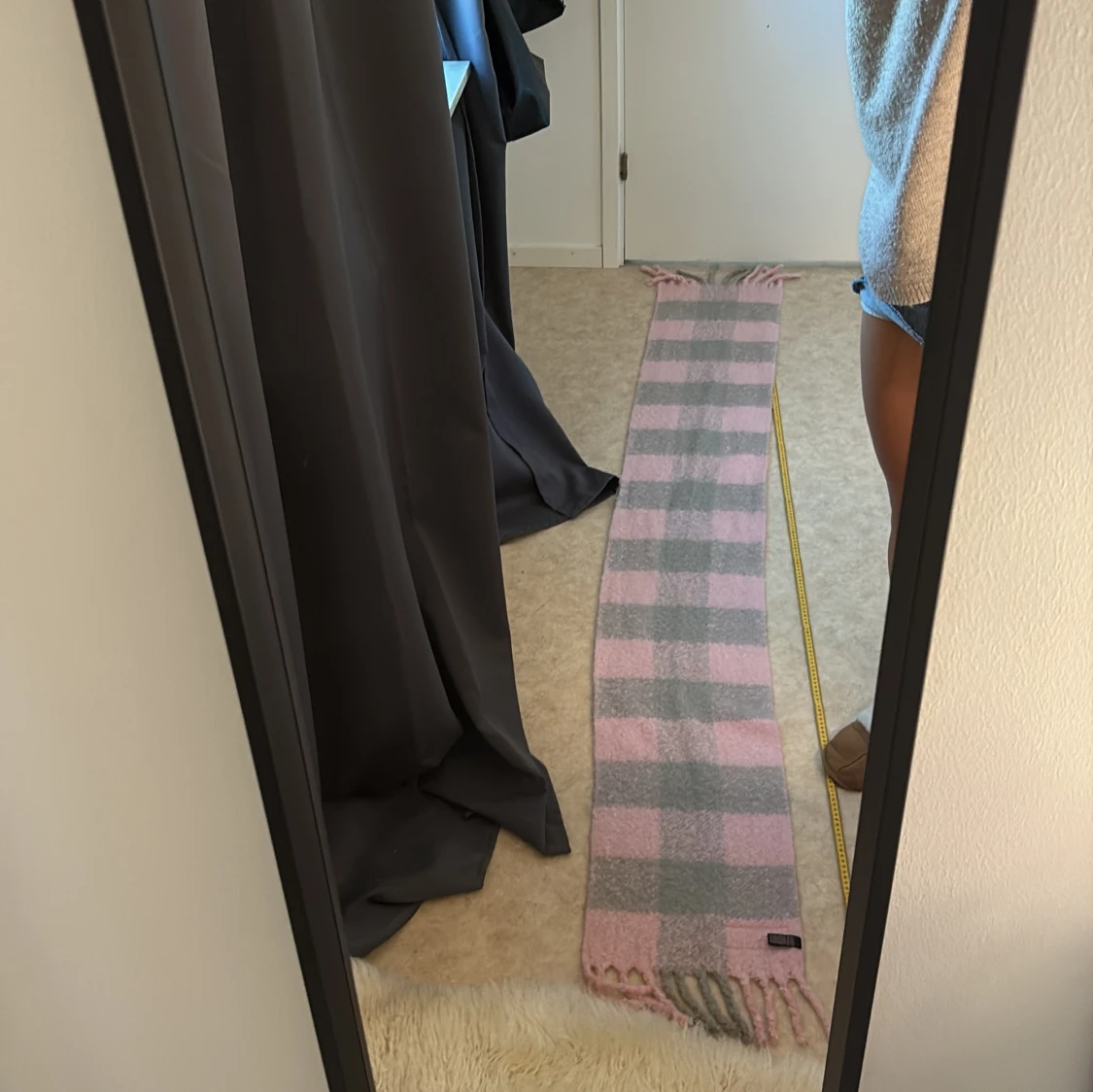 Rutig rosa och grå halsduk Victoria's Secret - 4