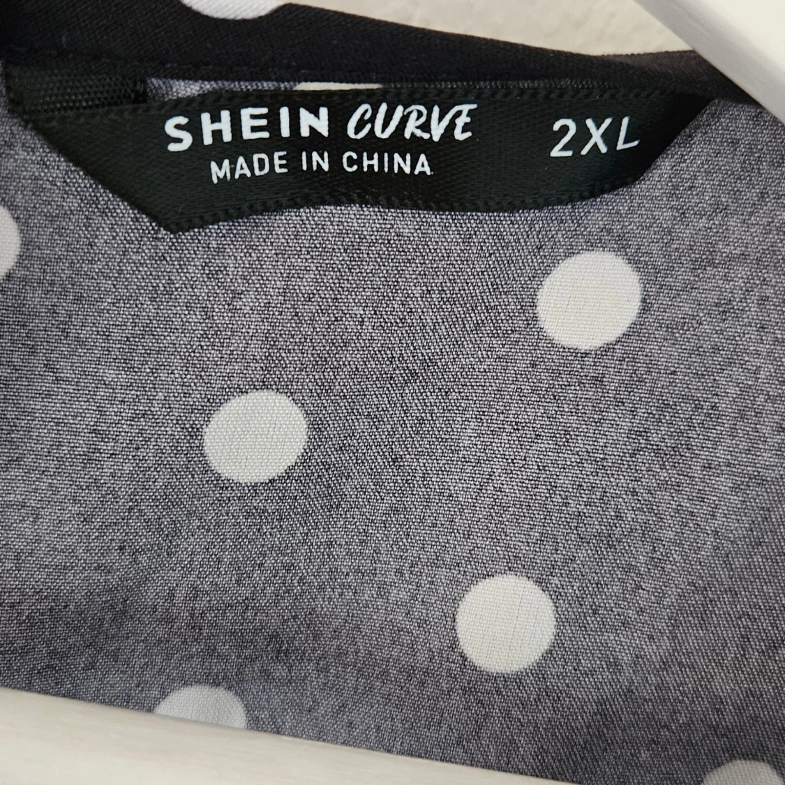 Svart prickig byxdress Shein Curve - 2