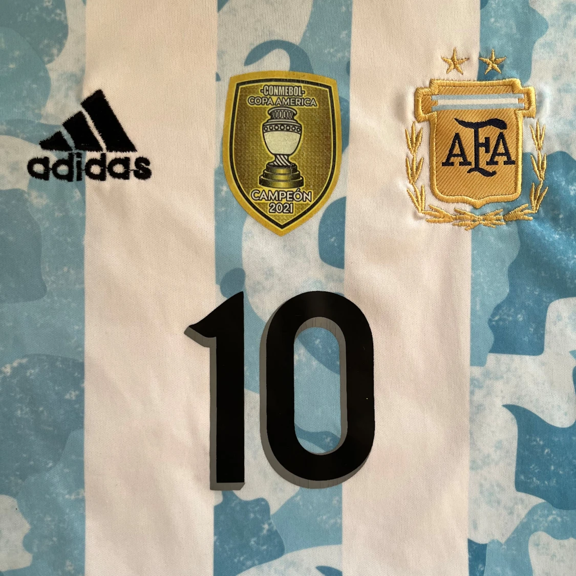 Argentina Messi 10 Adidas fotbollströja - 2