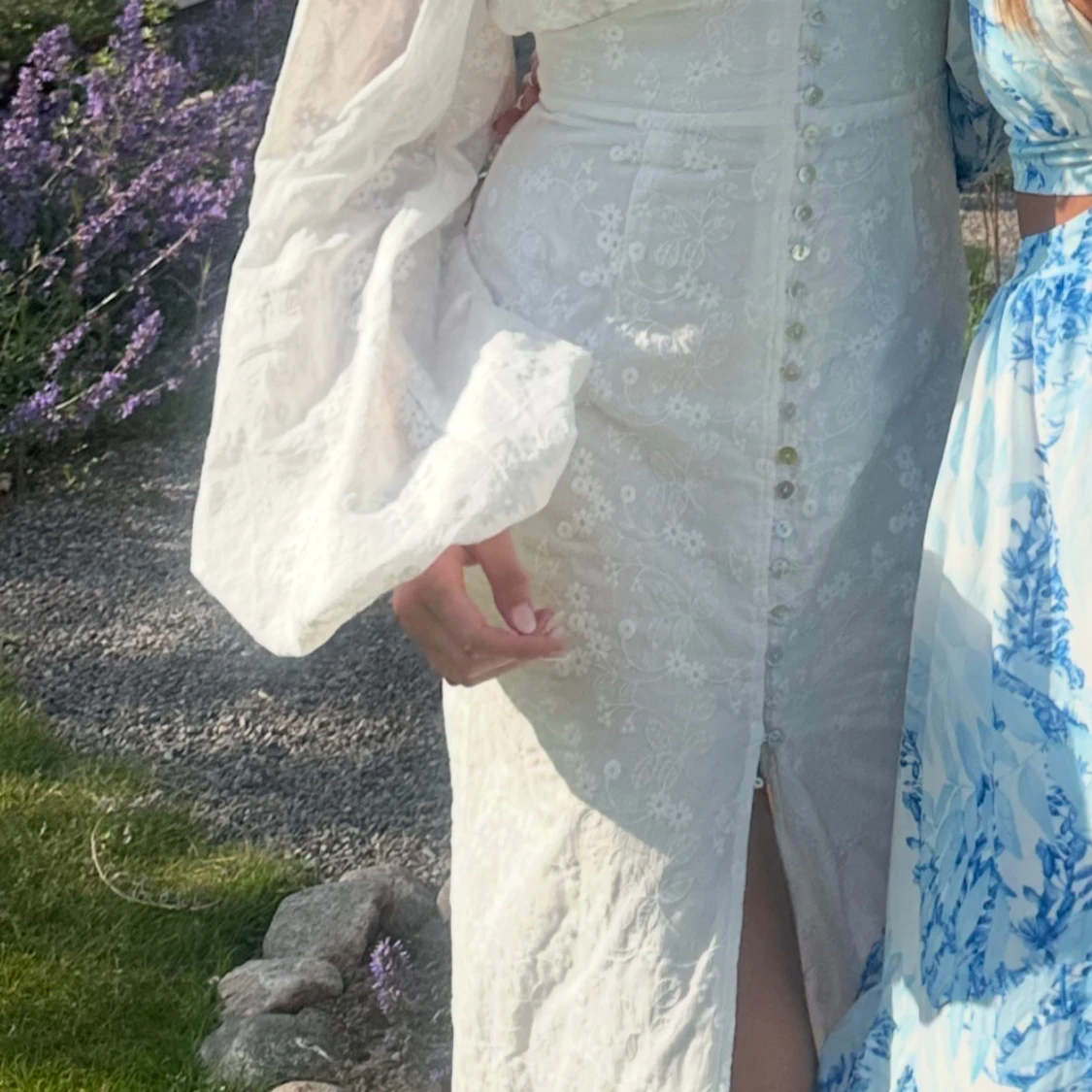 Vit långklänning Adoore  - 3