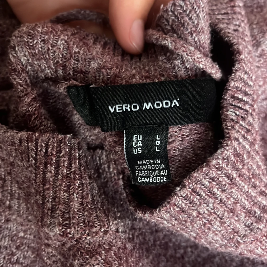 Lila stickad tröja från Vero Moda - 2