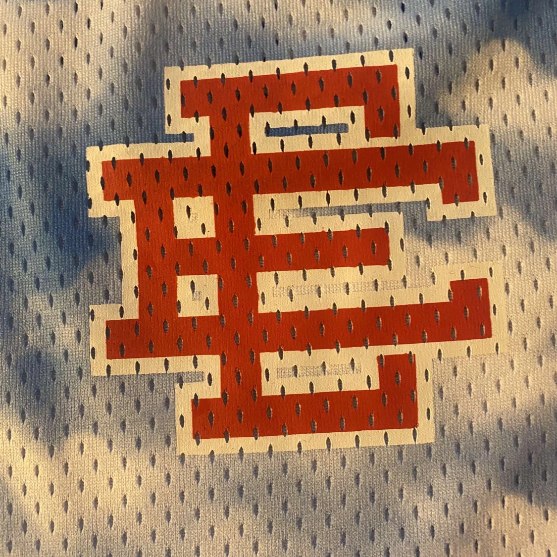 Blå molnmönstrade meshshorts EE M - 2