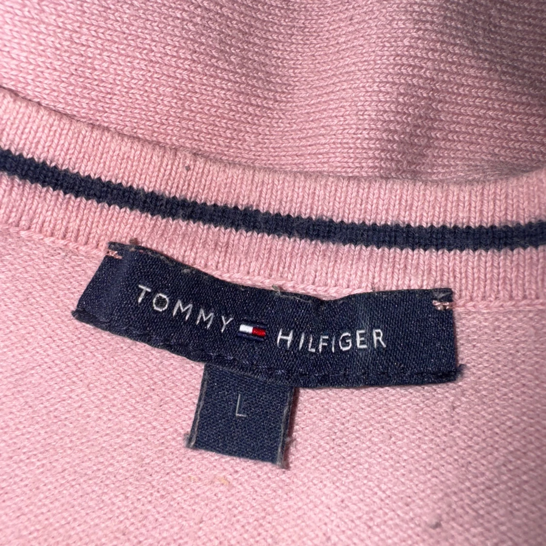 Rosa stickad tröja Tommy Hilfiger L - 2