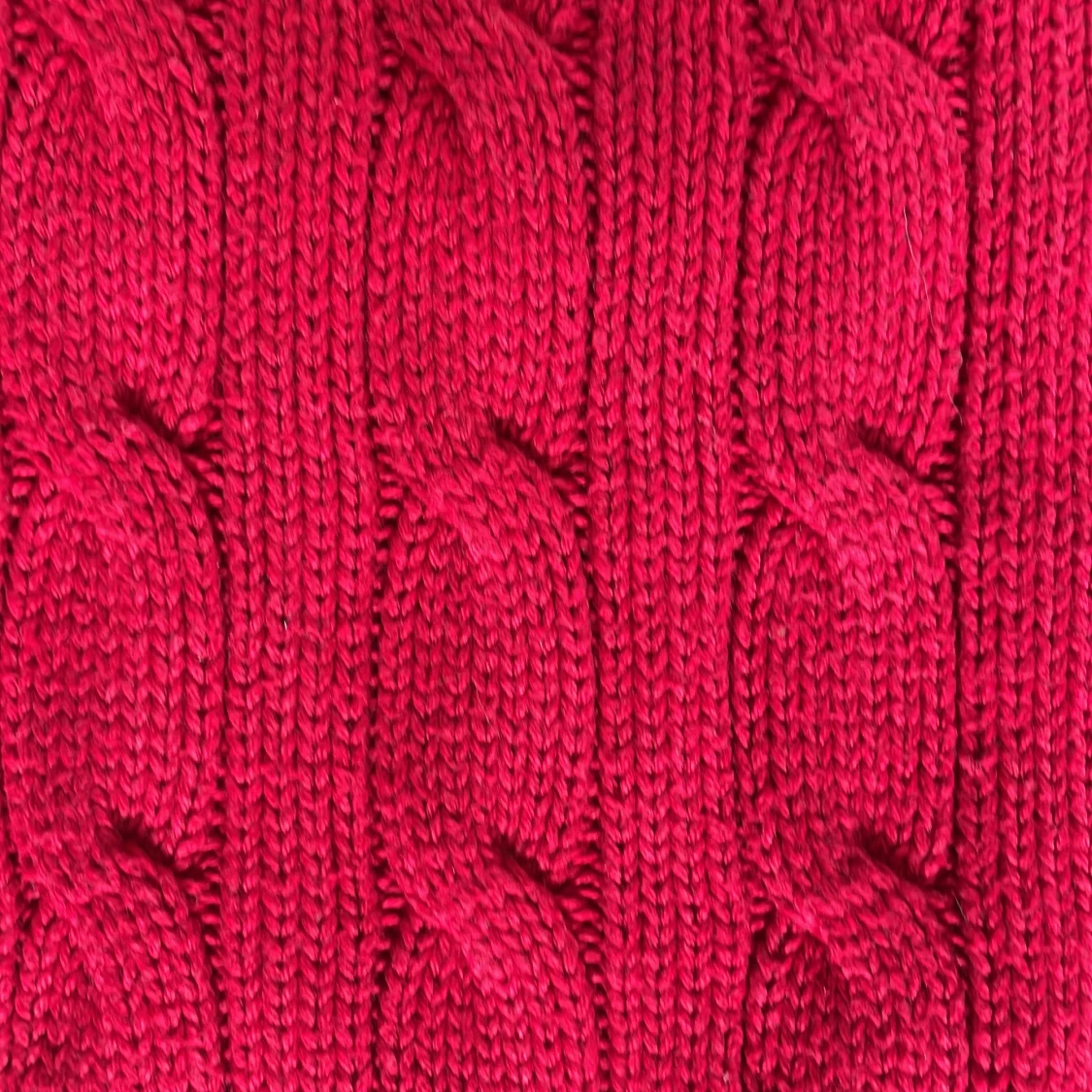 Röd kabelstickad tröja Polo Ralph Lauren - 1