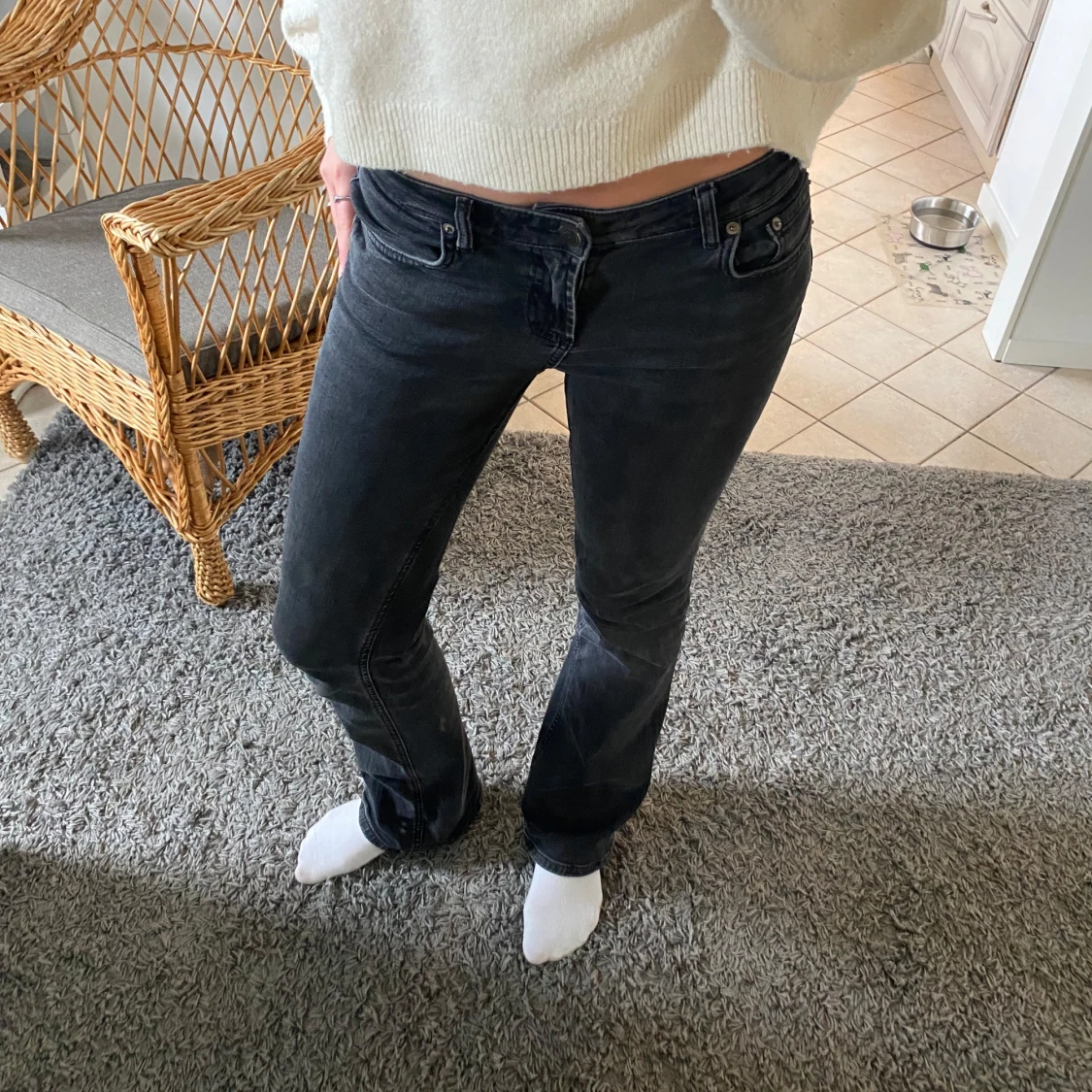 low waist bootcut jeans