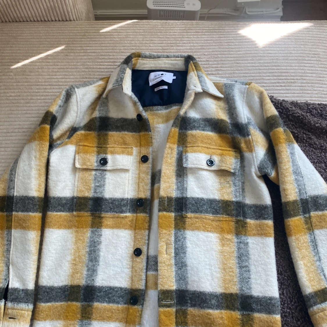 Rutig overshirt från NN07 i ullmix