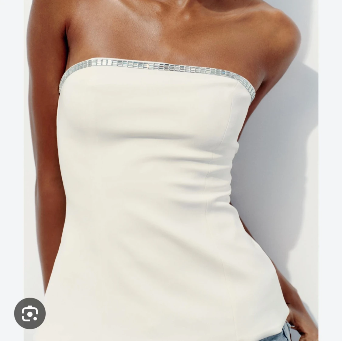 Trendig bandeau topp från Zara - 1