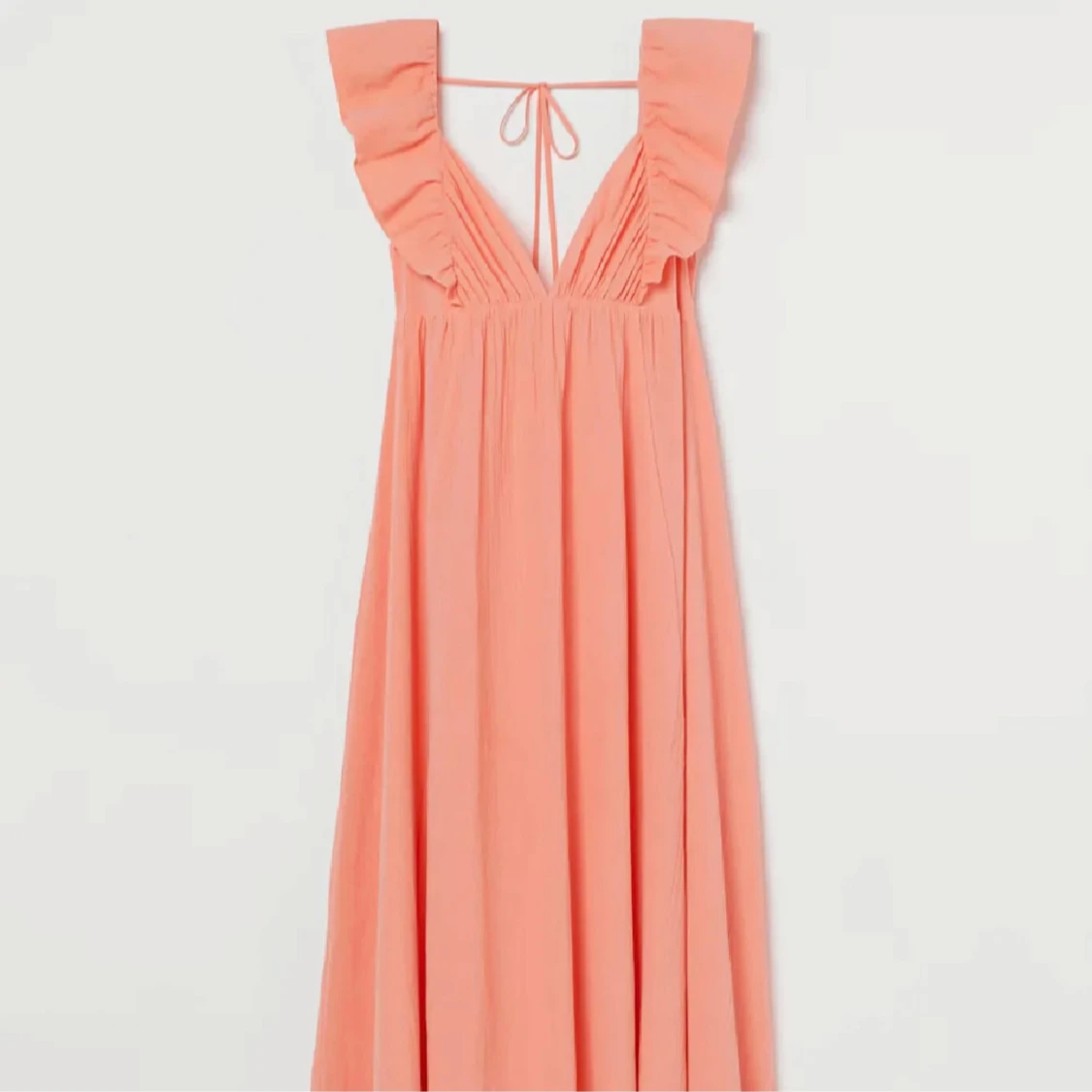 Korallfärgad klänning  - 3