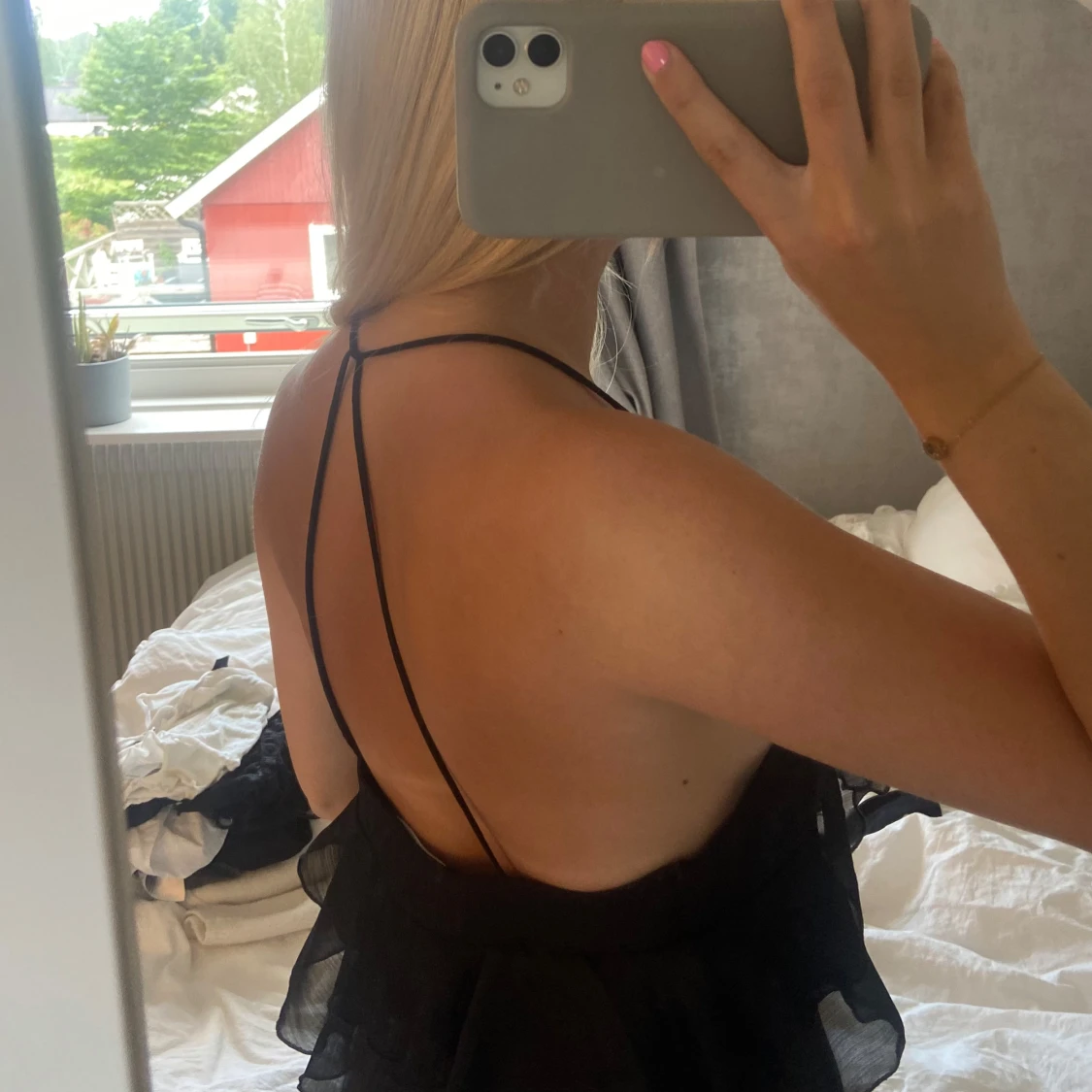 Volangtopp med knytning från Pull&Bear - 2