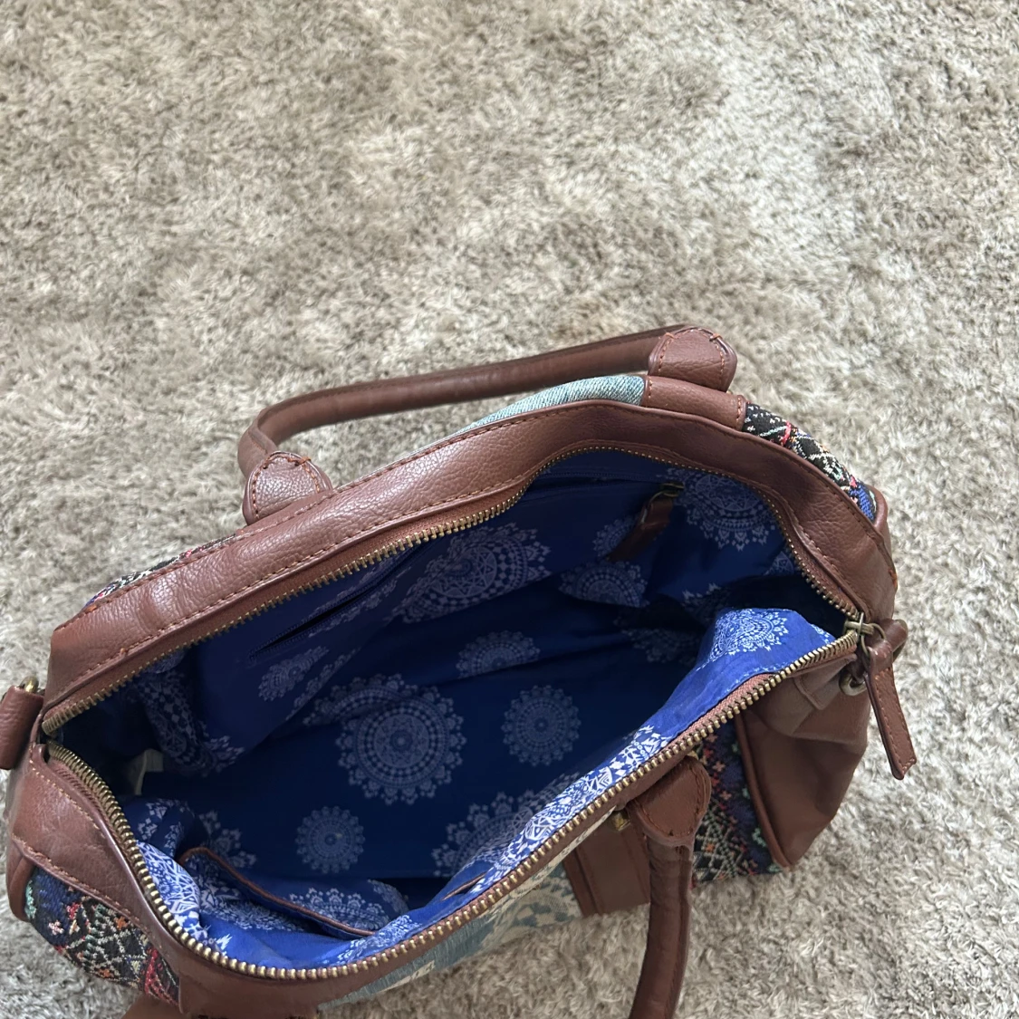 Desigual handväska i skinn och jeans - 2