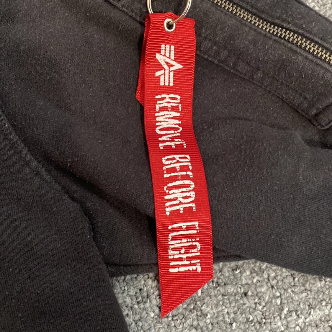 Svart hoodie Alpha Industries S - 3