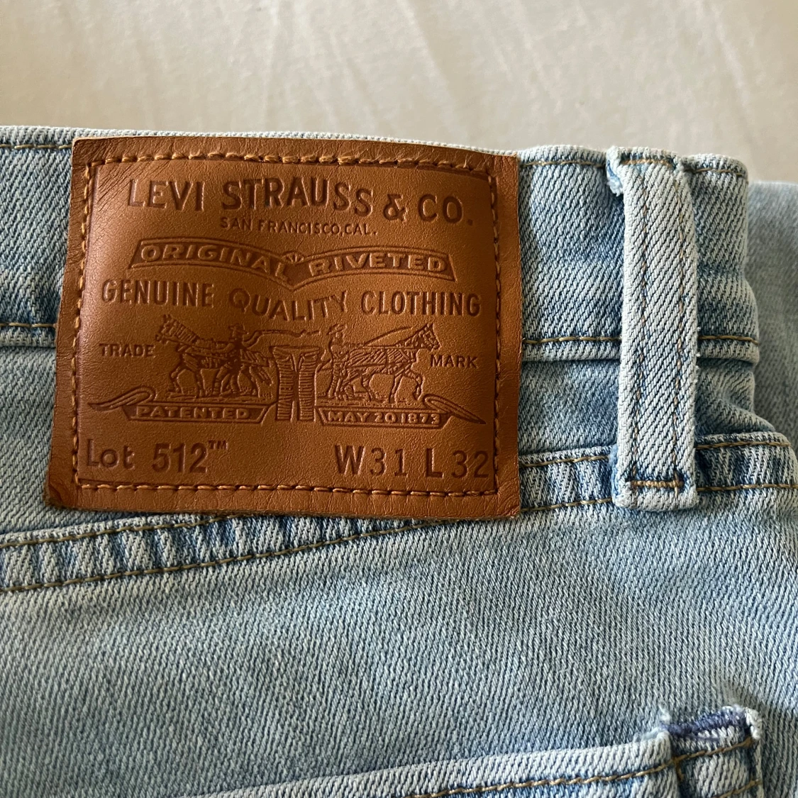 Levi's 512 ljusblå jeans W31 L32