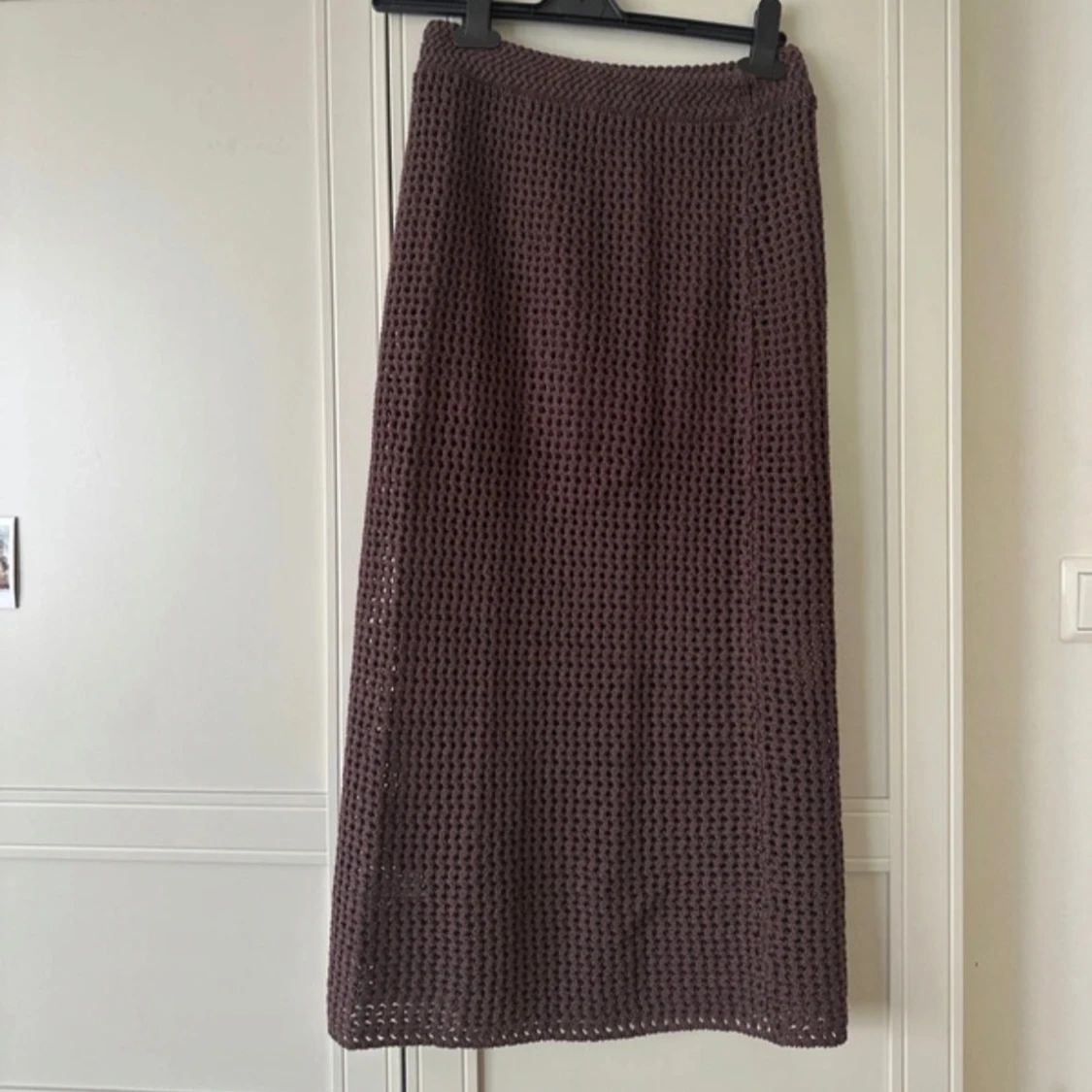 Brun virkad långkjol från Zara❤️ - 1